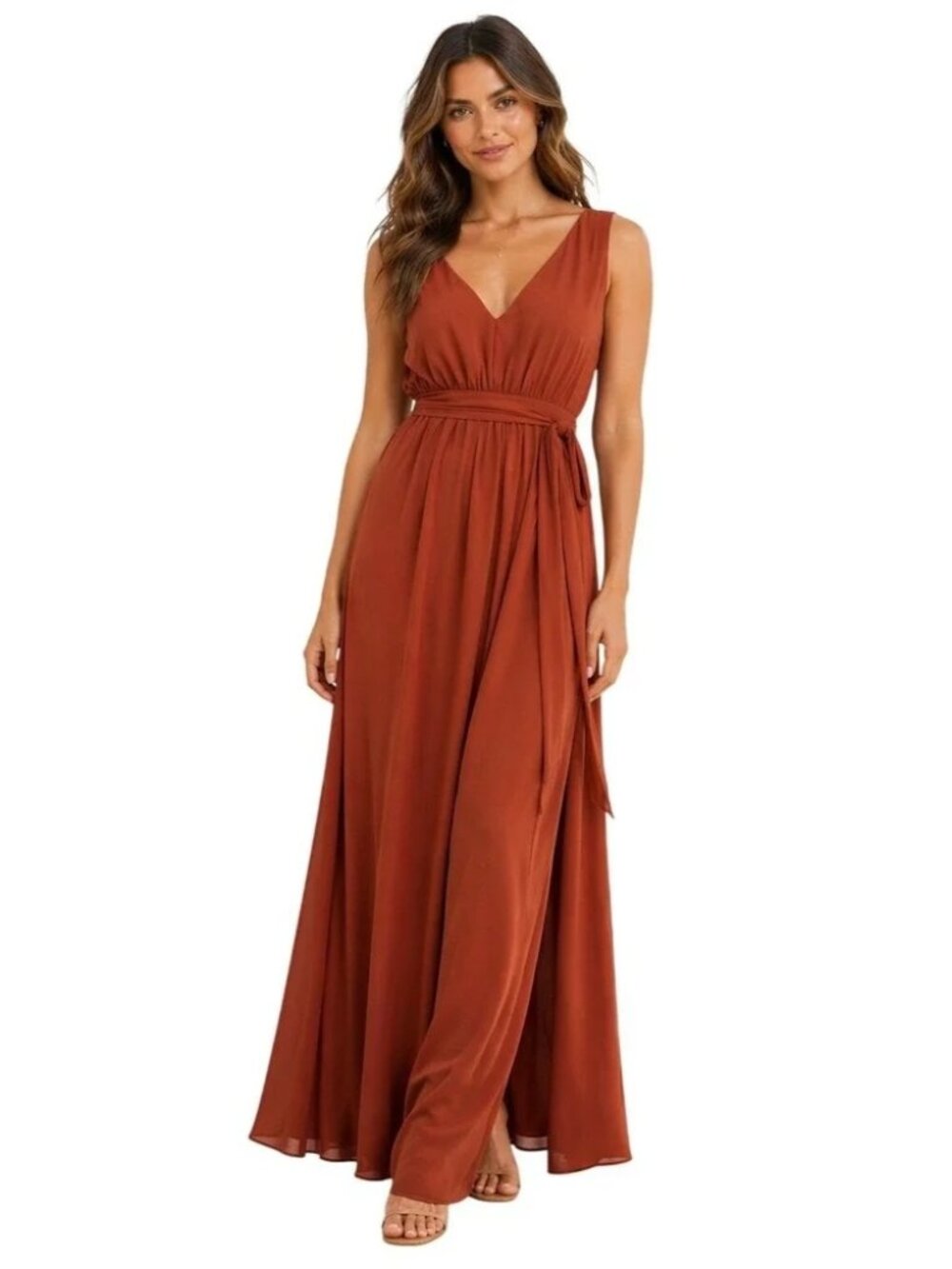 Baltic Born Hera Maxi Dress Rust Color - Small